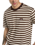 Oakport Stripe T-Shirt in Chocolate