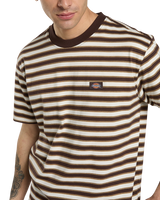Oakport Stripe T-Shirt in Chocolate