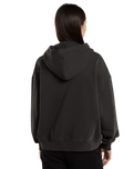 The Dickies Womens Sutcliffe Cropped Zip Hoodie in Black