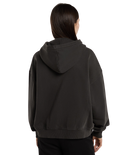 The Dickies Womens Sutcliffe Cropped Zip Hoodie in Black