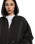 The Dickies Womens Sutcliffe Cropped Zip Hoodie in Black