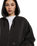 The Dickies Womens Sutcliffe Cropped Zip Hoodie in Black