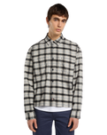The Dickies Mens Jerome Cropped Flannel Shirt in Black