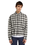 The Dickies Mens Jerome Cropped Flannel Shirt in Black