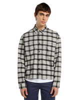 The Dickies Mens Jerome Cropped Flannel Shirt in Black