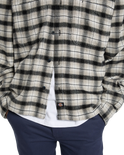 The Dickies Mens Jerome Cropped Flannel Shirt in Black