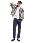 The Dickies Mens Jerome Cropped Flannel Shirt in Black