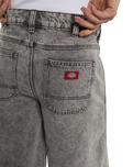 The Dickies Womens 13" Loose Denim Shorts in Heather Grey