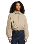 The Dickies Womens Eisenhower Puffer Jacket in Desert Sand