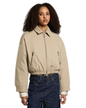 The Dickies Womens Eisenhower Puffer Jacket in Desert Sand