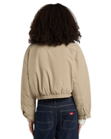 The Dickies Womens Eisenhower Puffer Jacket in Desert Sand