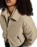 The Dickies Womens Eisenhower Puffer Jacket in Desert Sand