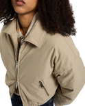 The Dickies Womens Eisenhower Puffer Jacket in Desert Sand