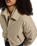 The Dickies Womens Eisenhower Puffer Jacket in Desert Sand