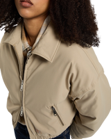 The Dickies Womens Eisenhower Puffer Jacket in Desert Sand