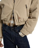 The Dickies Womens Eisenhower Puffer Jacket in Desert Sand