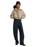 The Dickies Womens Eisenhower Puffer Jacket in Desert Sand