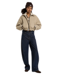 The Dickies Womens Eisenhower Puffer Jacket in Desert Sand