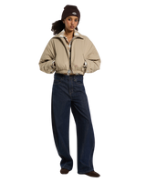 The Dickies Womens Eisenhower Puffer Jacket in Desert Sand