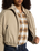 The Dickies Womens Eisenhower Puffer Jacket in Desert Sand