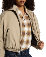 The Dickies Womens Eisenhower Puffer Jacket in Desert Sand