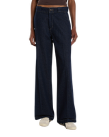 The Dickies Womens Goodsprings Wide Work Jeans in Rinsed