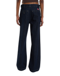 The Dickies Womens Goodsprings Wide Work Jeans in Rinsed