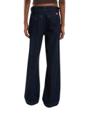 The Dickies Womens Goodsprings Wide Work Jeans in Rinsed