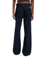 The Dickies Womens Goodsprings Wide Work Jeans in Rinsed