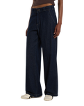 The Dickies Womens Goodsprings Wide Work Jeans in Rinsed