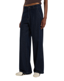 The Dickies Womens Goodsprings Wide Work Jeans in Rinsed