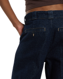 The Dickies Womens Goodsprings Wide Work Jeans in Rinsed