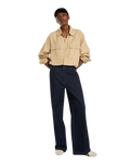 The Dickies Womens Goodsprings Wide Work Jeans in Rinsed