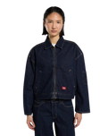 The Dickies Womens Edgewood Unlined Denim Jacket in Rinsed