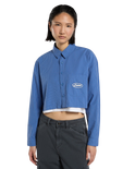 Shalimar Cropped Shirt in Dutch Blue