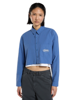 Shalimar Cropped Shirt in Dutch Blue