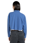 Shalimar Cropped Shirt in Dutch Blue