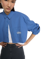 Shalimar Cropped Shirt in Dutch Blue
