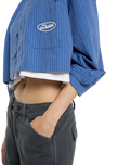 Shalimar Cropped Shirt in Dutch Blue