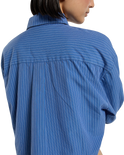 Shalimar Cropped Shirt in Dutch Blue