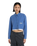 The Dickies Womens Shalimar Cropped Shirt in Dutch Blue