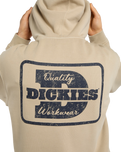 The Dickies Mens Minden Zip Hoodie in Desert Sand