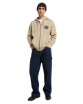 The Dickies Mens Minden Zip Hoodie in Desert Sand
