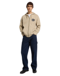 The Dickies Mens Minden Zip Hoodie in Desert Sand