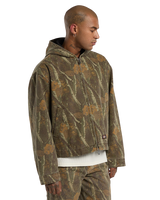 The Dickies Mens Miami Canvas Hooded Jacket in Camo