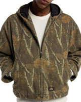 The Dickies Mens Miami Canvas Hooded Jacket in Camo