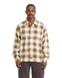 The Dickies Mens Gulfport Flannel Shirt in Chocolate Brown