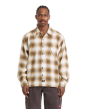 The Dickies Mens Gulfport Flannel Shirt in Chocolate Brown