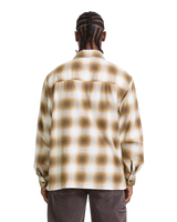 The Dickies Mens Gulfport Flannel Shirt in Chocolate Brown