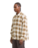 The Dickies Mens Gulfport Flannel Shirt in Chocolate Brown
